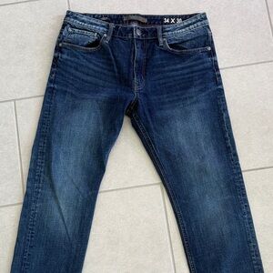 Vigoss Men's Dark Blue Straight Jeans